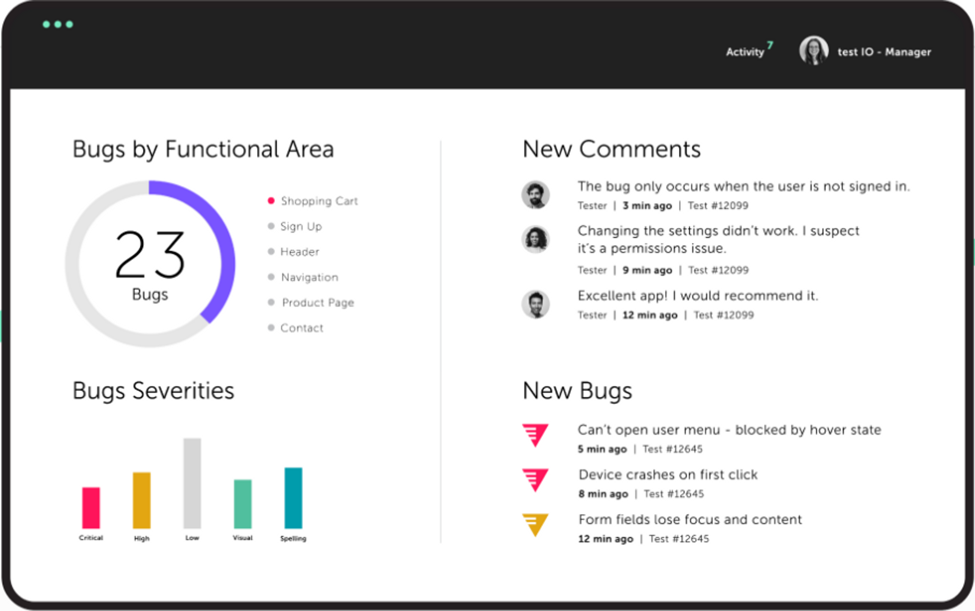 Test IO website